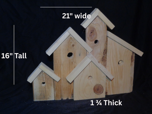 Birdhouse wall decor,Farmhouse, Conversation Piece,  Rustic, Modern, Birdhouses, Wall Hanging, Wall art diy,